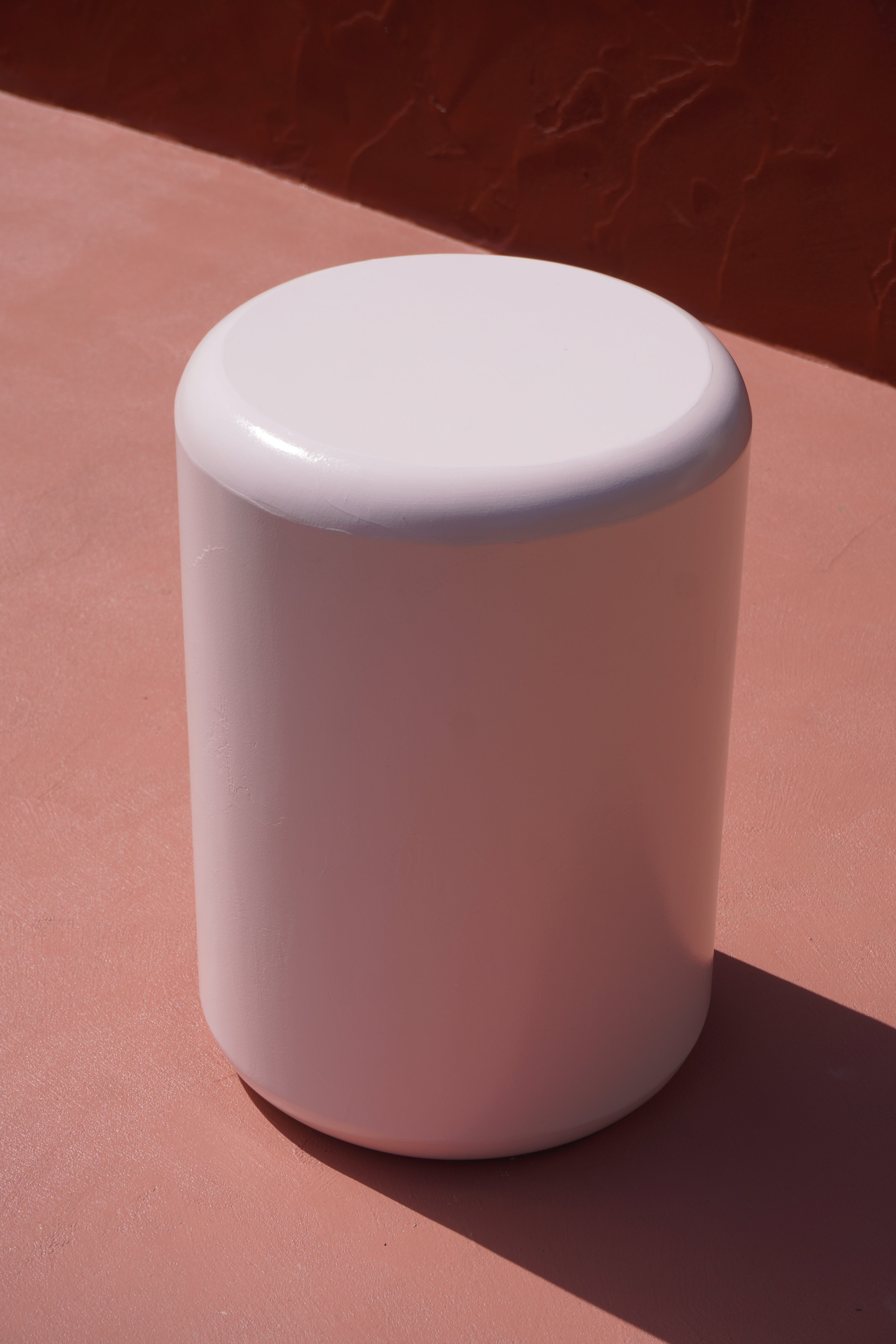Custom Pink Microcement Side Table – Chaii. Living