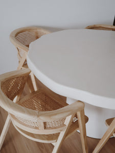 Mallow Dining Table in Natural Beige