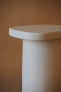Mallow Bedside Table in Stone