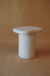 Mallow Bedside Table in Stone