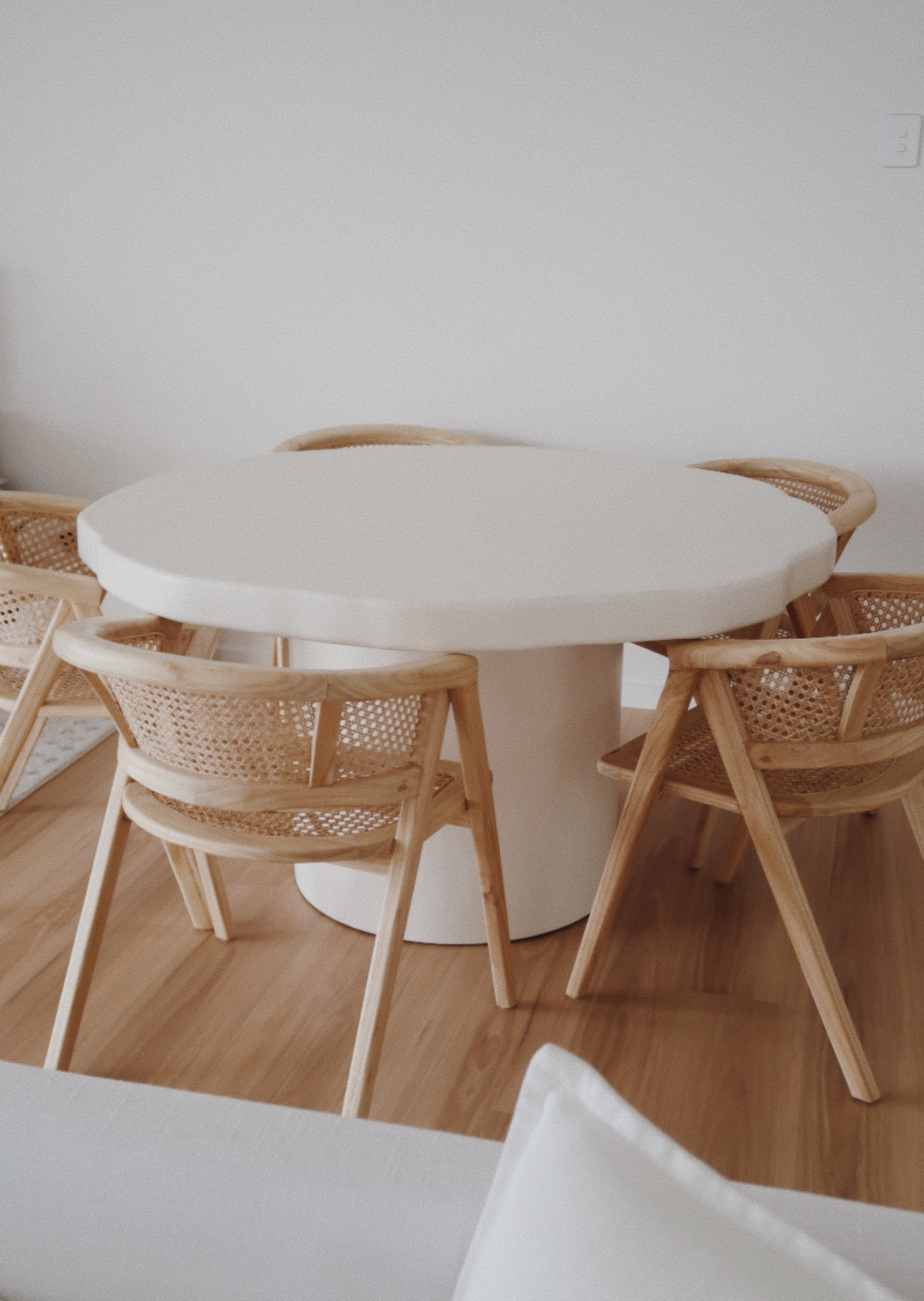 Mallow Dining Table in Natural Beige